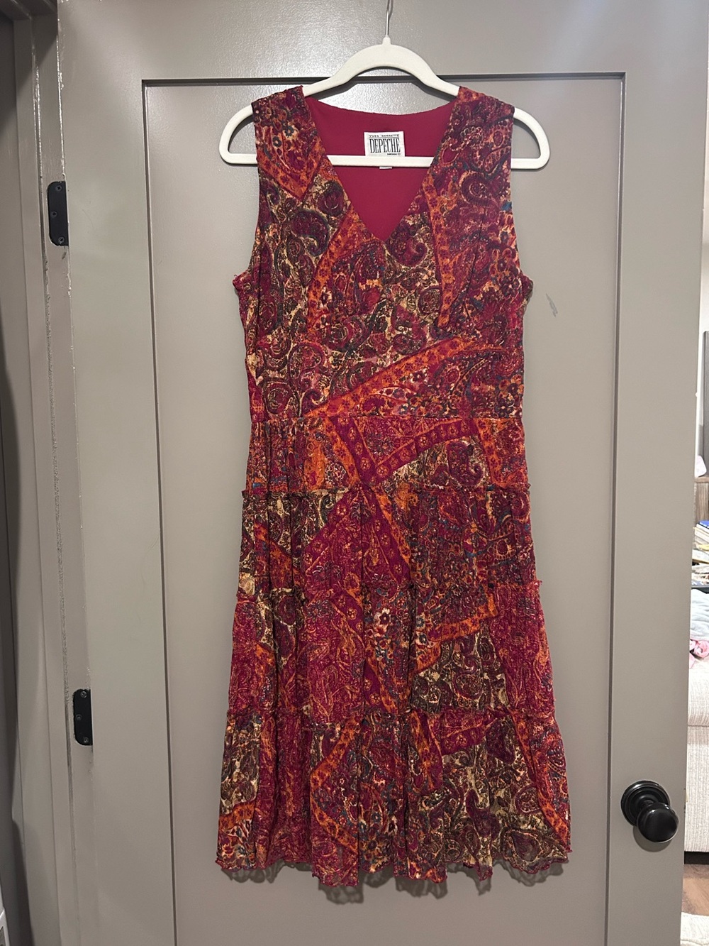 Yves Cossette Depeche Mode paisley dress